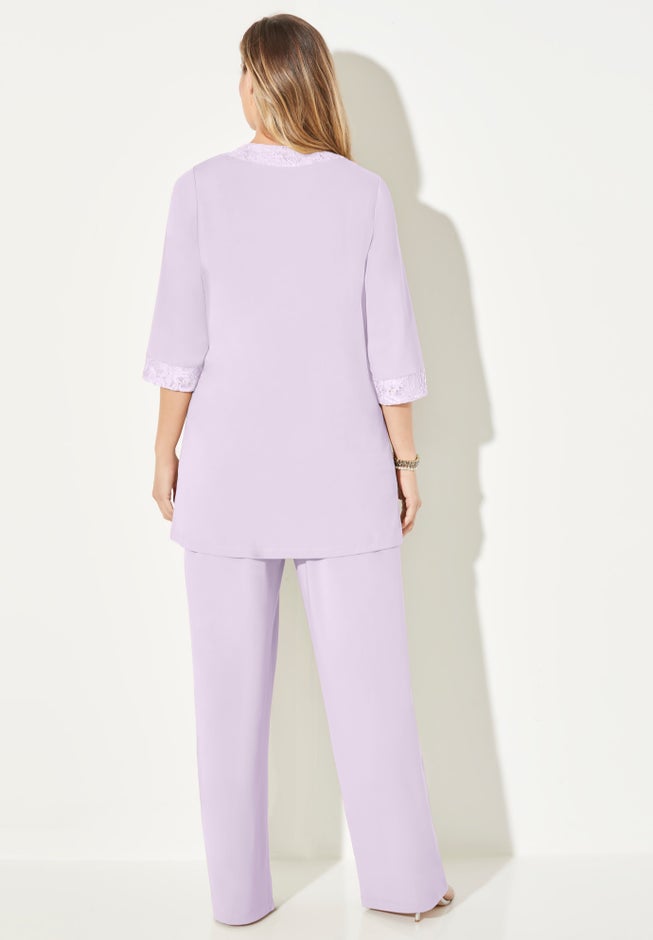 Lace Gala 3-Piece Pant Suit image number 1