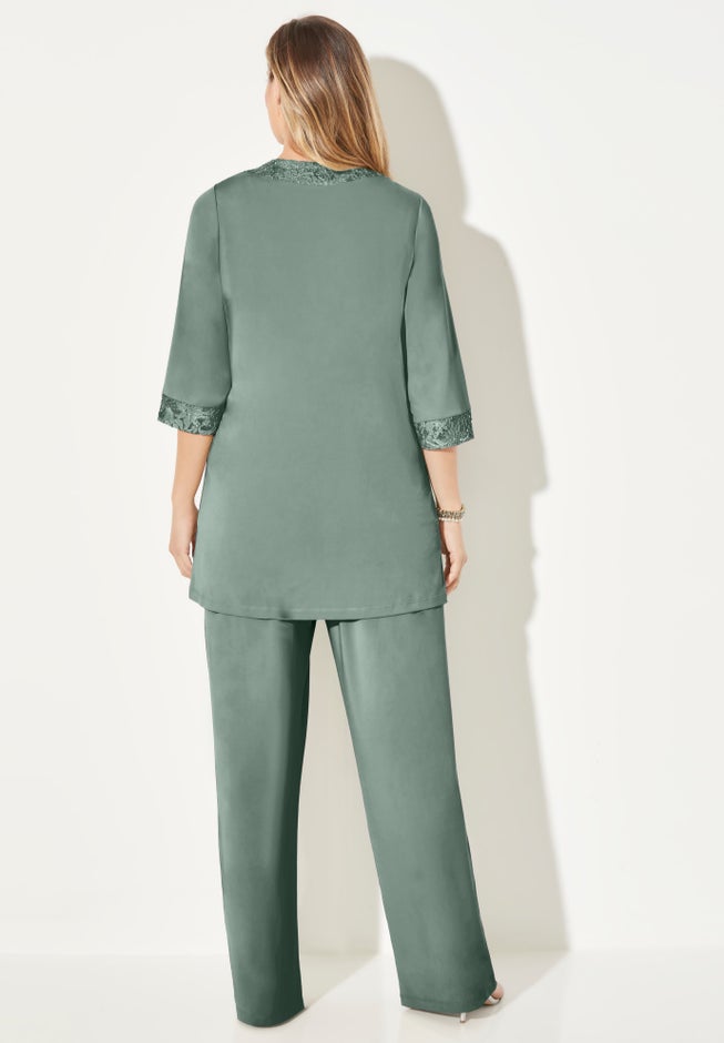 Lace Gala 3-Piece Pant Suit image number 1