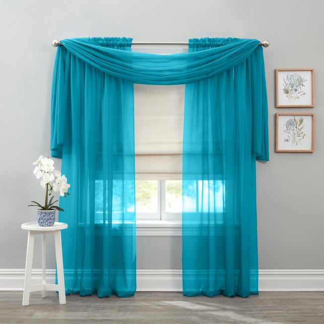 BH Studio Sheer Voile Rod-Pocket Panels -Set of 2 image number 1