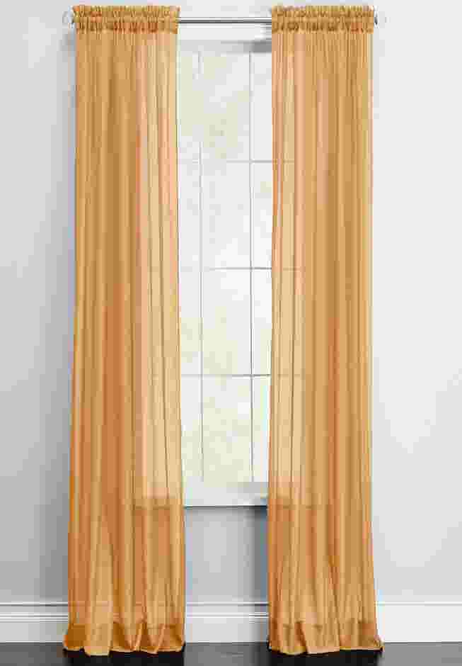 BH Studio Sheer Voile Rod-Pocket Panel Pair image number 0