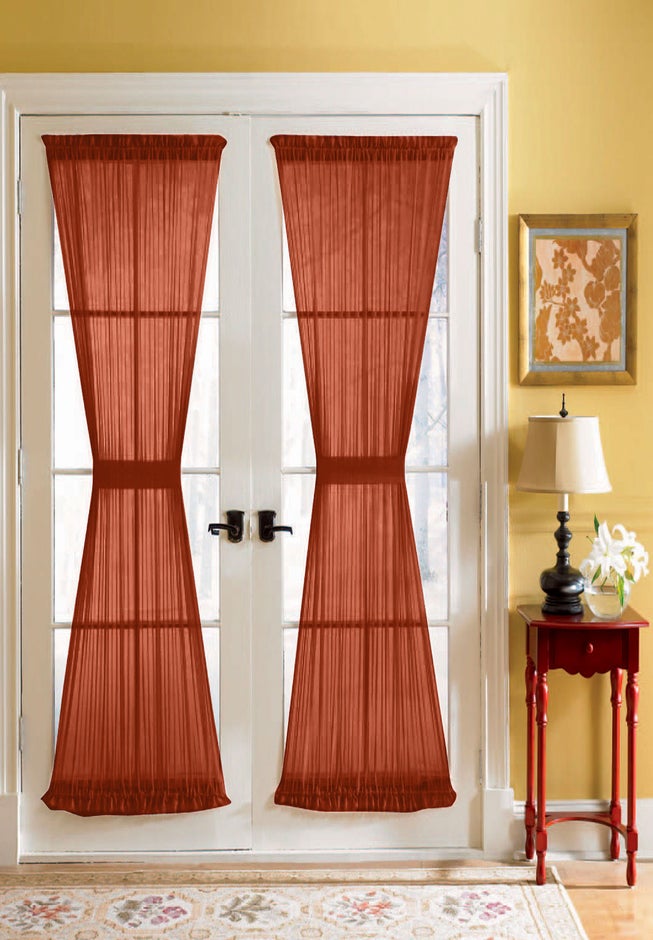 BH Studio Sheer Voile Door Panel With Tiebacks image number 0