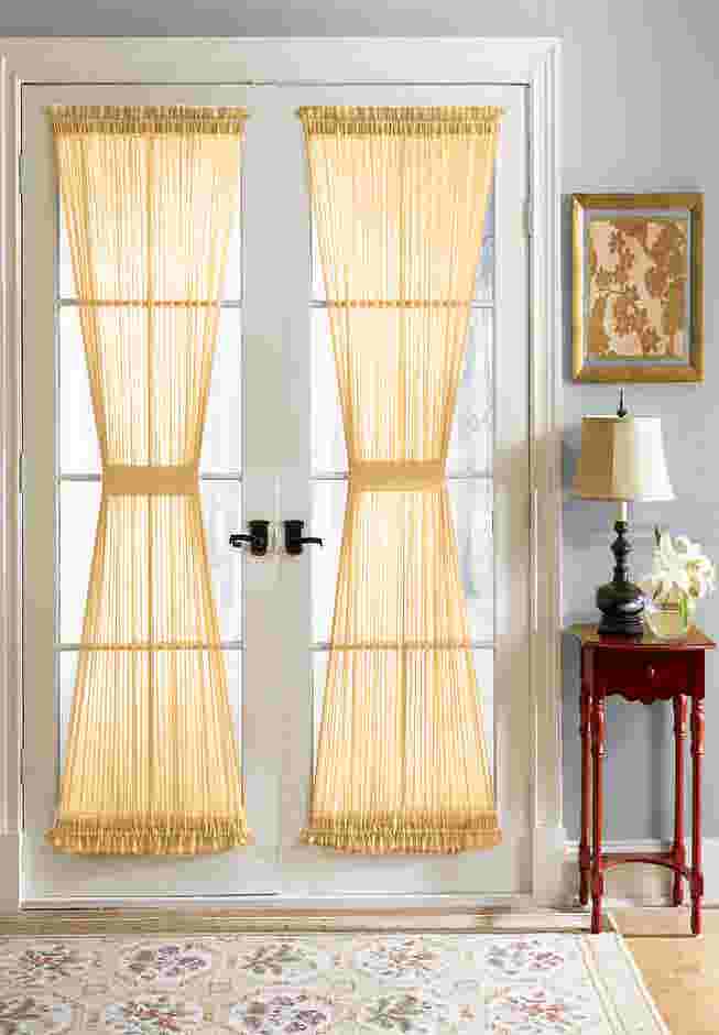 BH Studio Sheer Voile Door Panel With Tiebacks image number 0