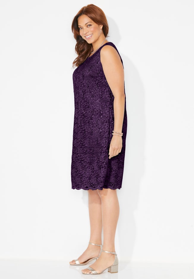 Sparkling Lace Jacket Dress image number 2