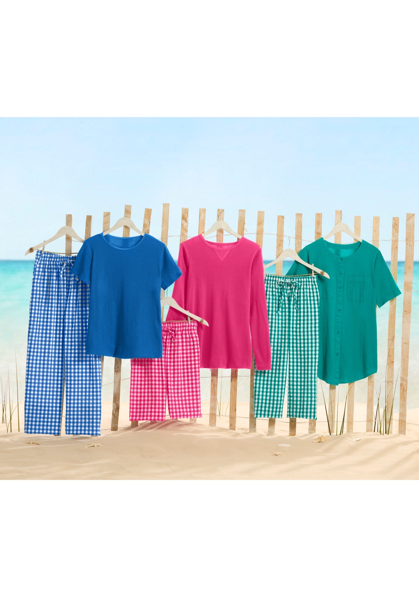 Waffle Thermal Satin Trim Tee image number 5