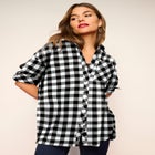Plaid Flannel Tunic image number null