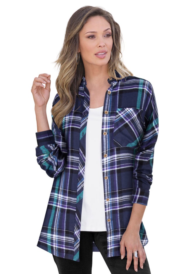 Plaid Flannel Tunic image number 1