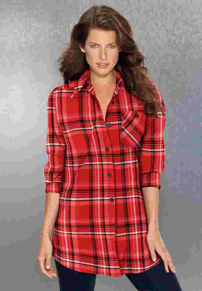 Plaid Flannel Tunic image number 7
