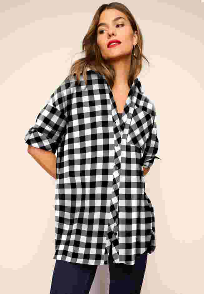 Plaid Flannel Tunic image number 1