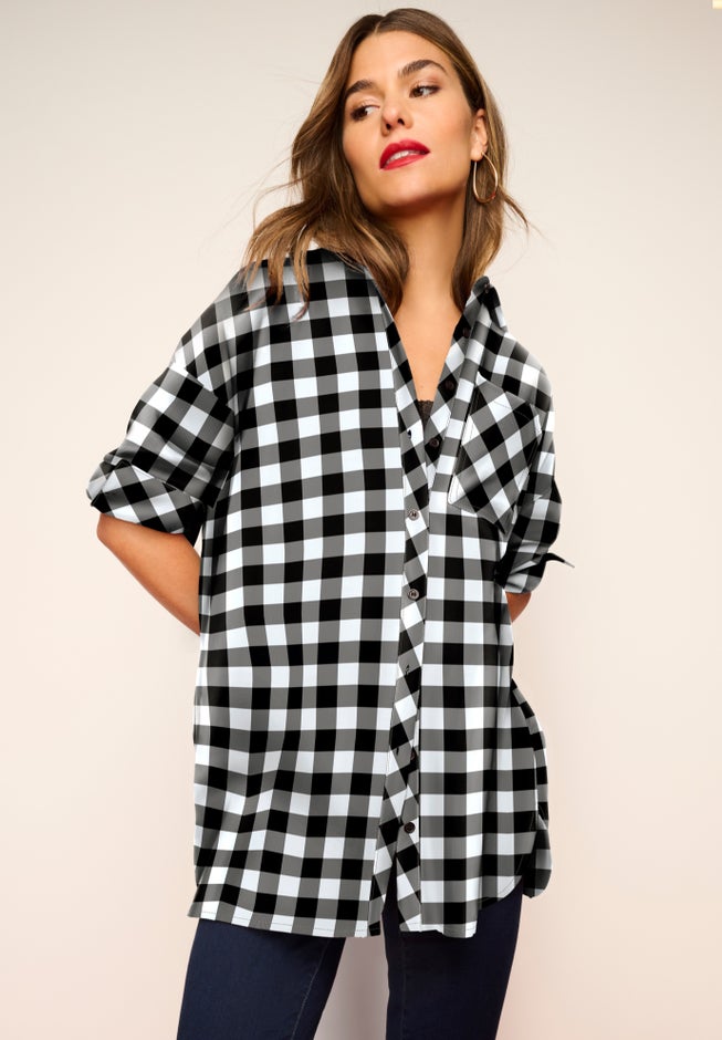 Plaid Flannel Tunic image number 1