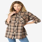 Plaid Flannel Tunic image number null