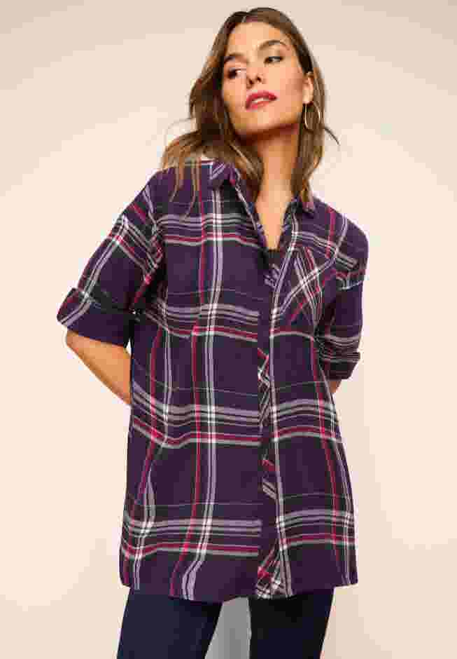 Plaid Flannel Tunic image number 0