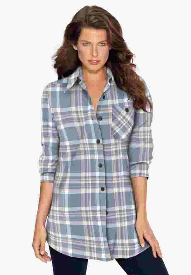 Plaid Flannel Tunic image number 0