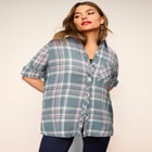 Plaid Flannel Tunic image number null