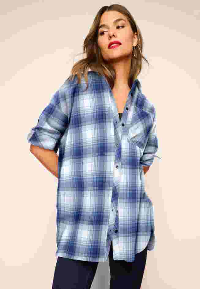 Plaid Flannel Tunic image number 0