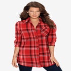 Plaid Flannel Tunic image number null
