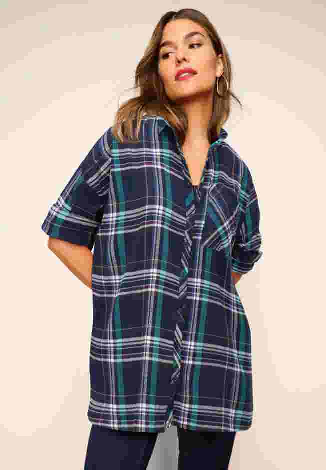 Plaid Flannel Tunic image number 0