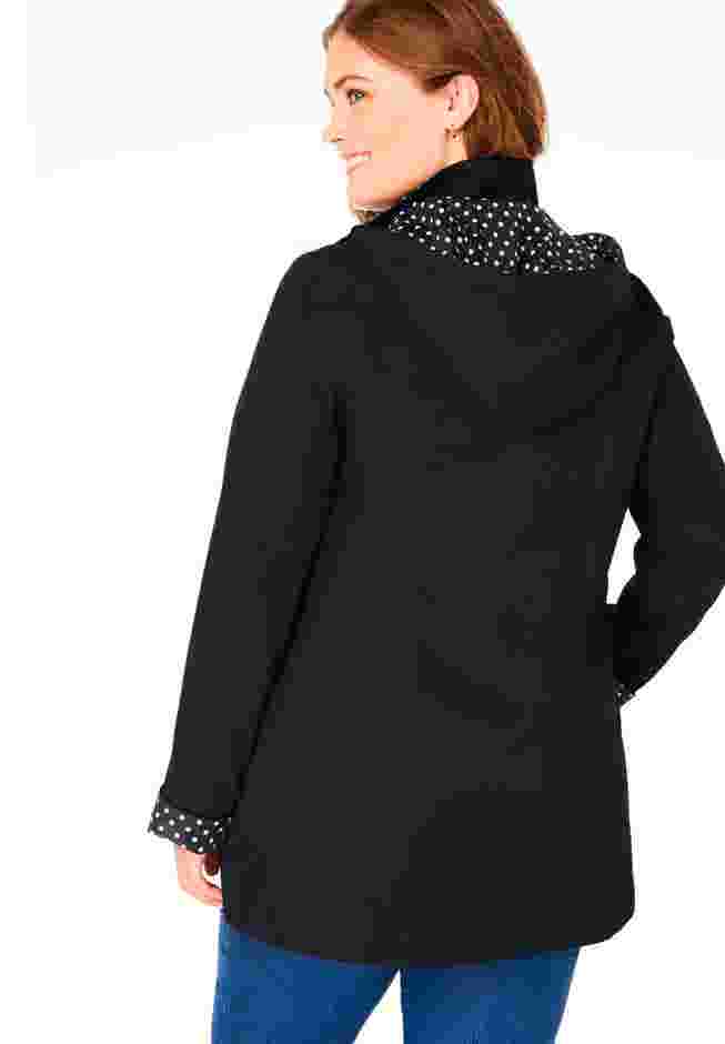 Dot Trim Raincoat image number 1