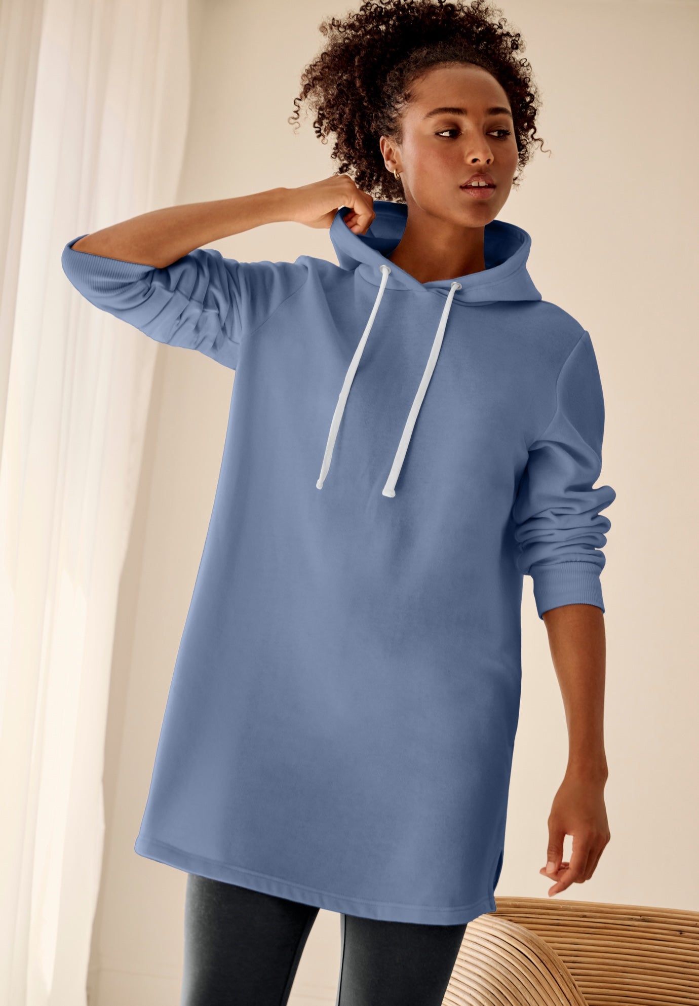 Hooded Sweatshirt Tunic image number 0