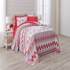 3-Pc. Microfleece Christmas Bedspread Set image number 0