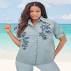 Chambray Roll-Tab Shirt image number null