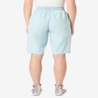 Embroidered Chambray Bermuda Shorts image number null