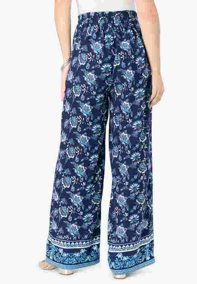 Printed Wide Leg Pant image number 1