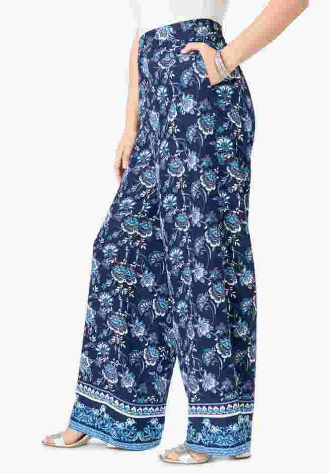 Printed Wide Leg Pant image number 2