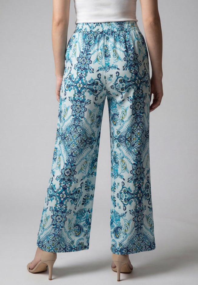 Plus Size Printed Wide Leg Pant image number 1