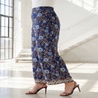 Plus Size Printed Wide Leg Pant image number 2