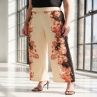 Plus Size Printed Wide Leg Pant image number null