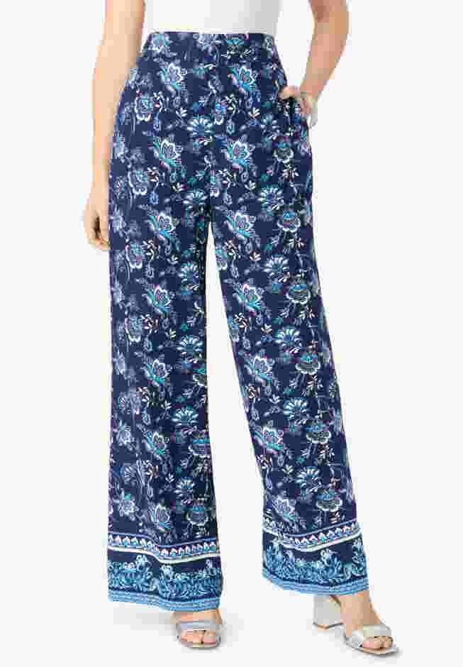 Printed Wide Leg Pant image number 0