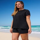 Mesh Yoke Swim Tee image number null