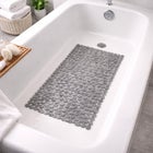 Extra Long Tub Mat With River Stones Design image number null