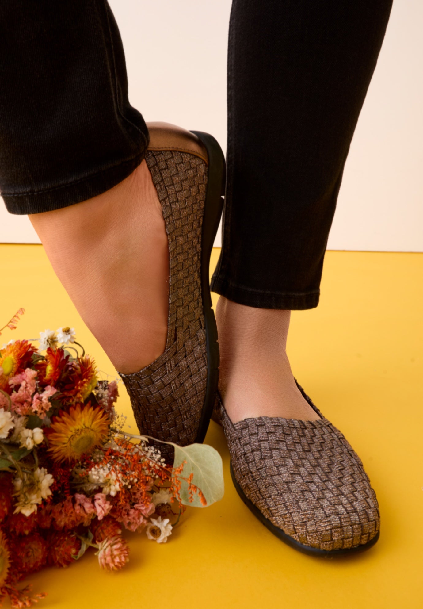 The Bethany Stretch Woven Slip On Flat image number 0