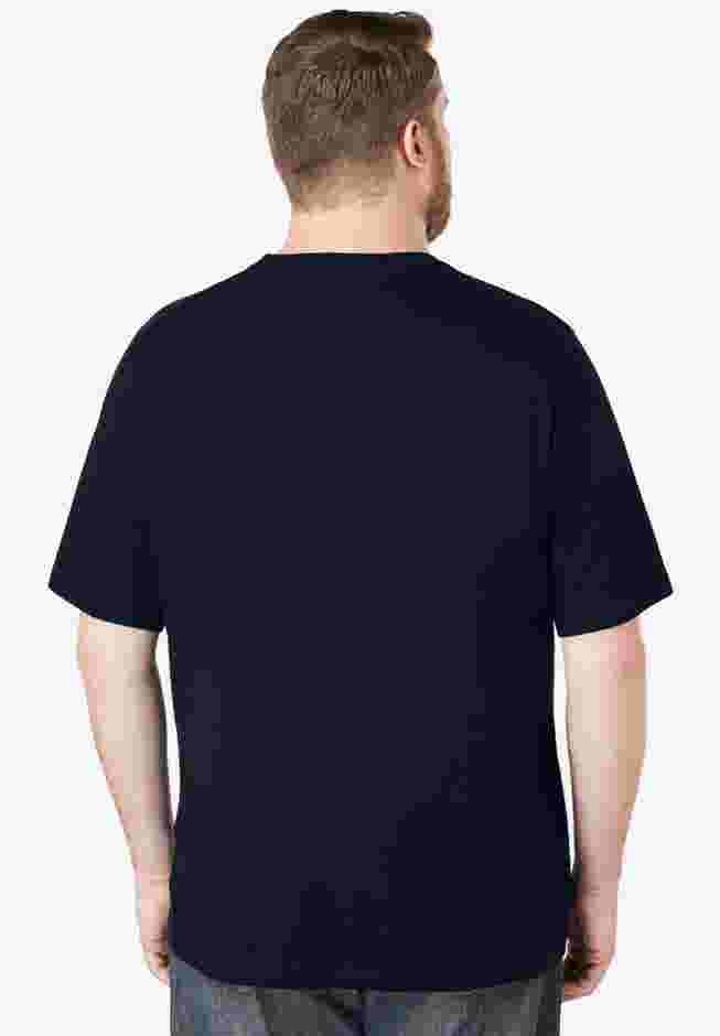 Shrink-Less™ Lightweight Pocket Crewneck T-Shirt image number 1