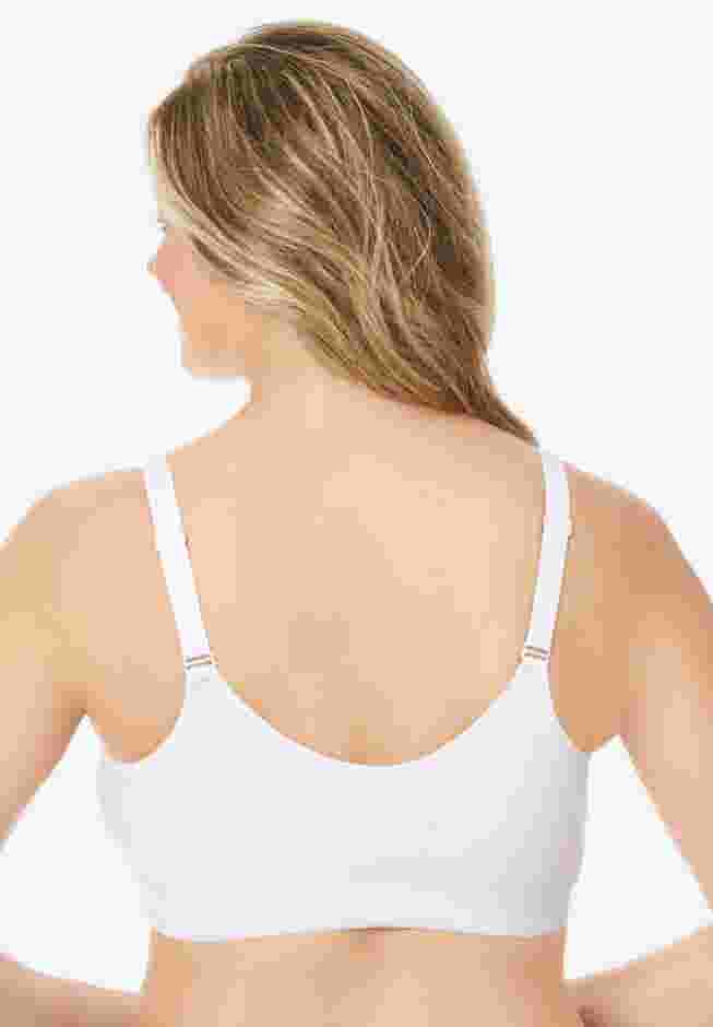 Wireless Front-Close Cotton Comfort Bra image number 1