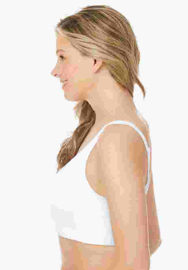 Wireless Front-Close Cotton Comfort Bra image number 2