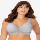 Wireless Front-Close Cotton Comfort Bra image number null