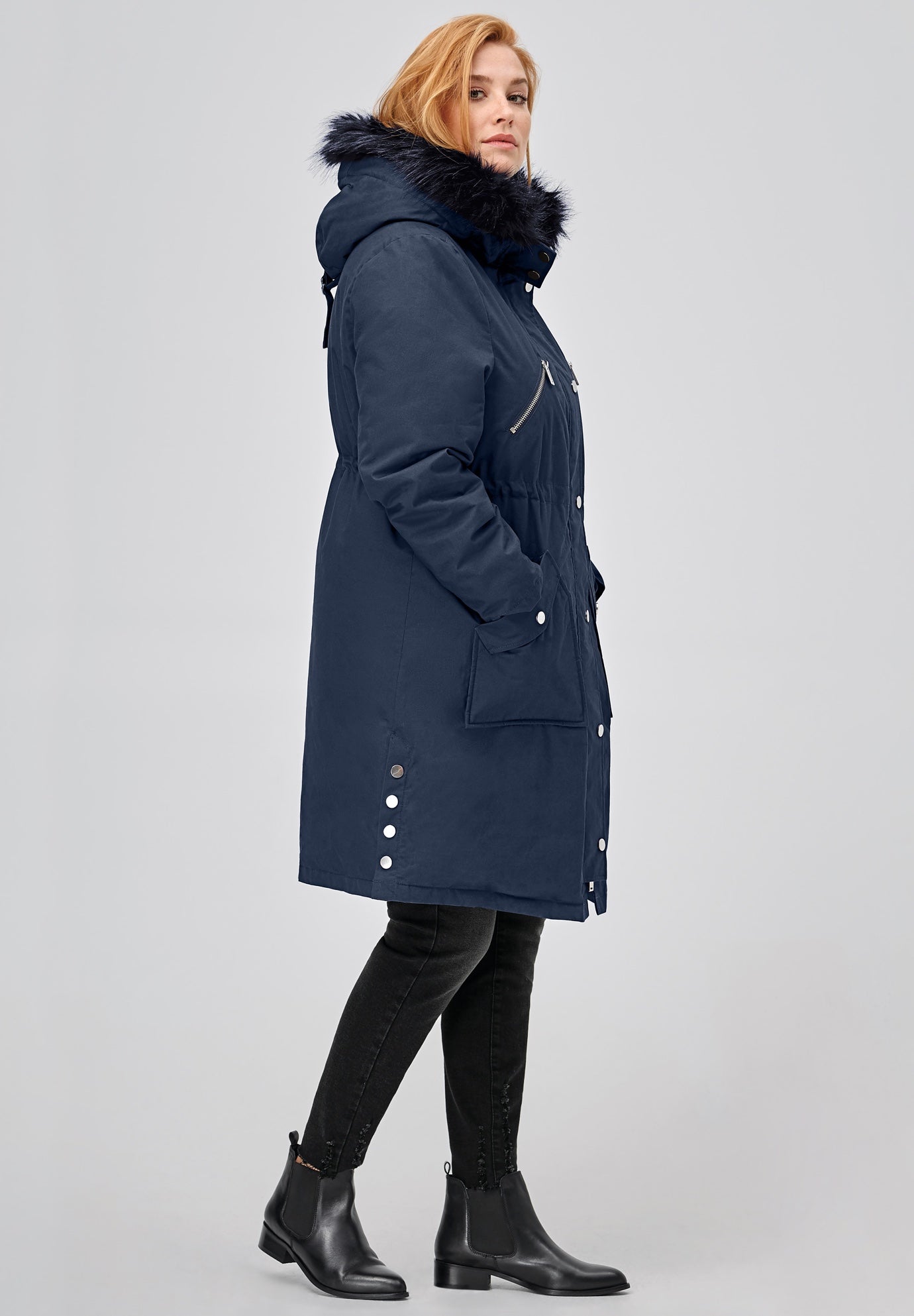 Side-Snap Zip-Front Parka image number 1