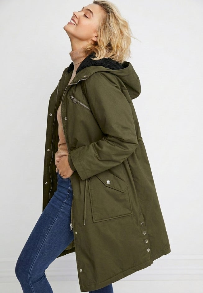 Side-Snap Zip-Front Parka image number 1