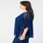 Georgette Mesh Overlay Top image number null