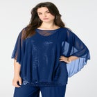 Georgette Mesh Overlay Top image number null
