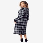 Tartan Fit-And-Flare Sweater Dress image number null