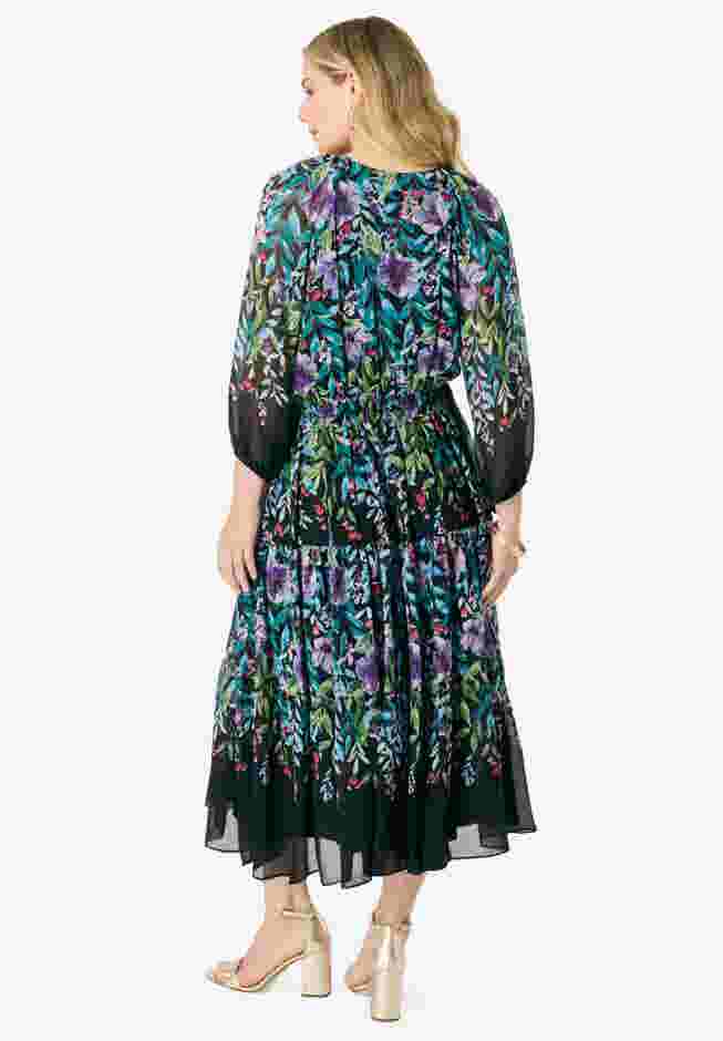 Georgette Tiered Dress image number 1