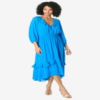 Hi-Low Ruffle Dress image number null