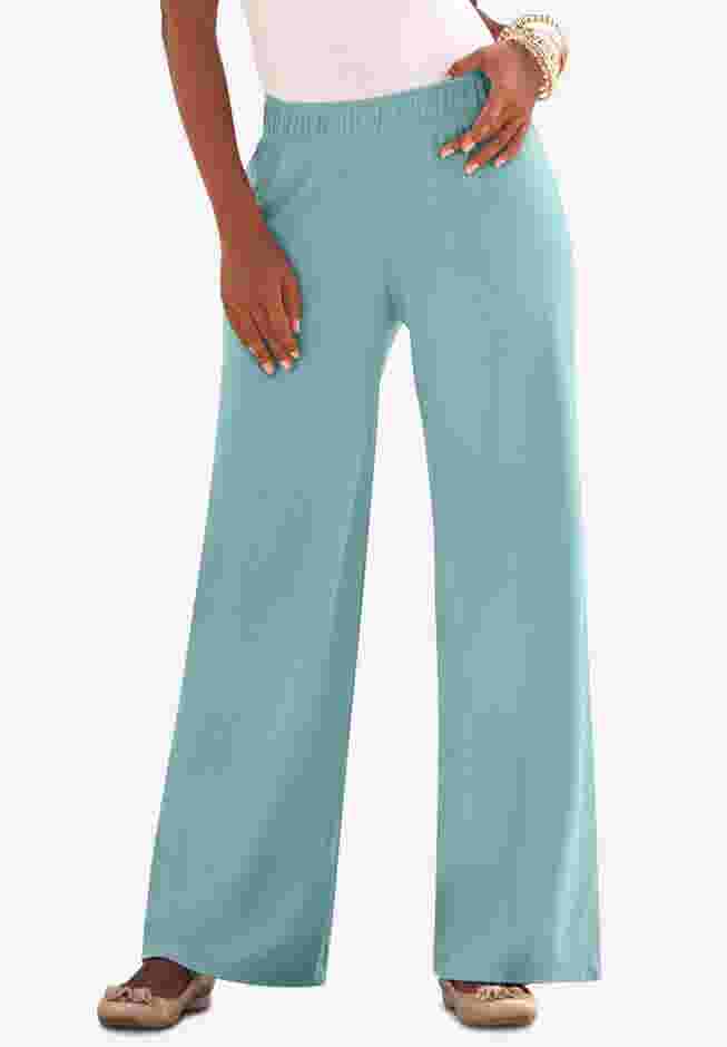 Wide Leg Soft Knit Pant image number 0