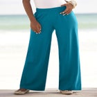 Plus Size Pull-On Wide Leg Soft Knit Pant image number null