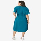 Hand-Crinkled Button-Down Dress image number null