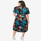 Hand-Crinkled Button-Down Dress image number null