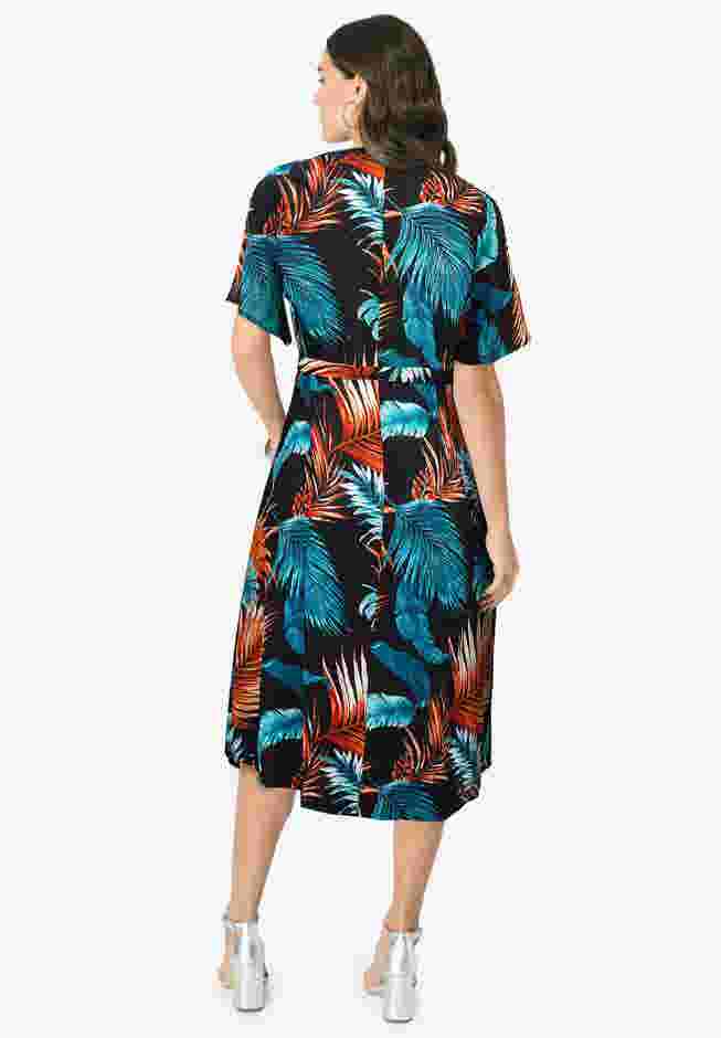 Hand-Crinkled Button-Down Dress image number 1